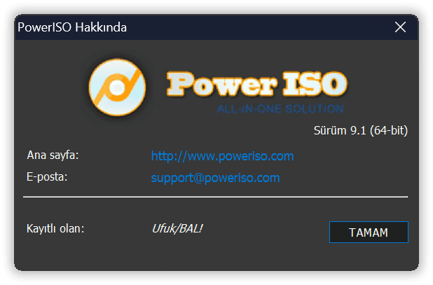 sshot-2-4 PowerISO Çevrimiçi Katılımsız