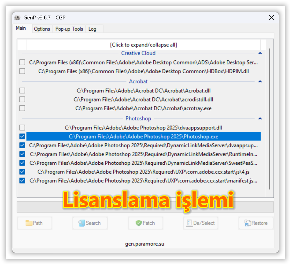 sshot-4 GenP Universal Patch 3.6.7 | Adobe Etkinleştirme Aracı